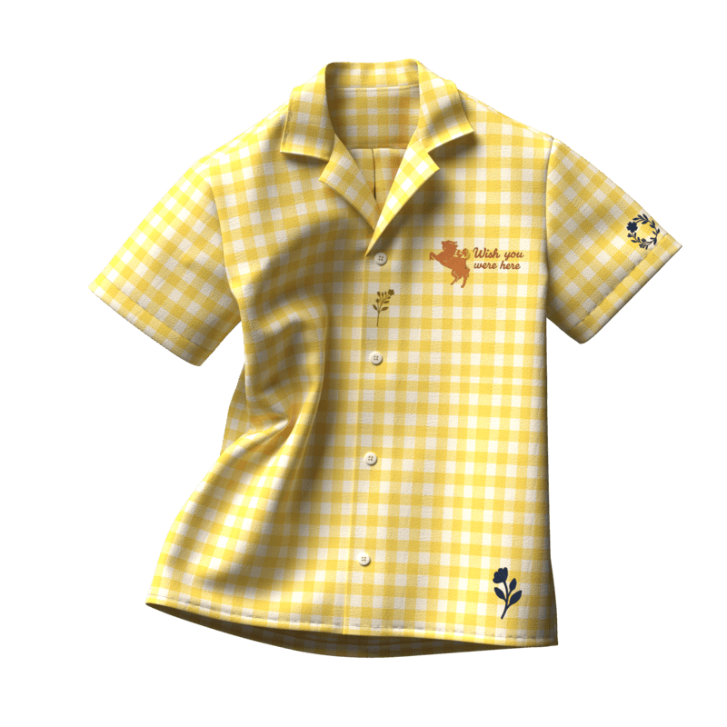 Fabra 3D Cuban Collar Shirt
